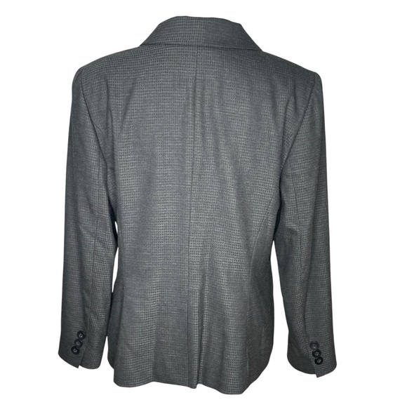 Classiques Entier Gray Patterned Two Button Blazer Jacket Sz 14 Career Workwear - Picture 3 of 11